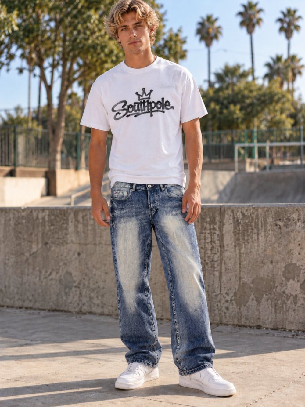 VINTAGE Y2K SOUTHPOLE Baggy Jeans Mens 36x30 34x28 Streetwear Hip Hop 90s Skater